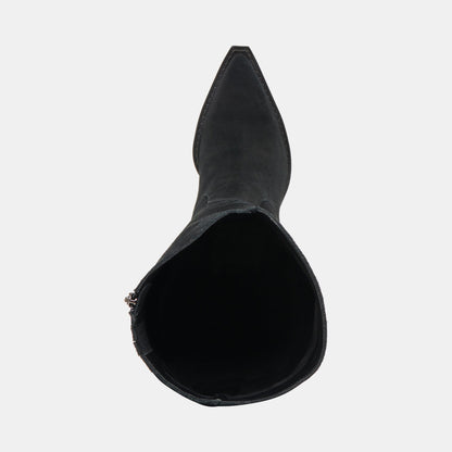 Raj Extra Wide Calf Onyx Suede Boots Dolce Vita