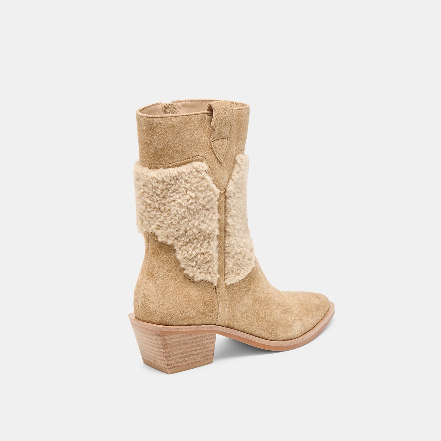 Salil Plush Dk Taupe Suede Boots Dolce Vita