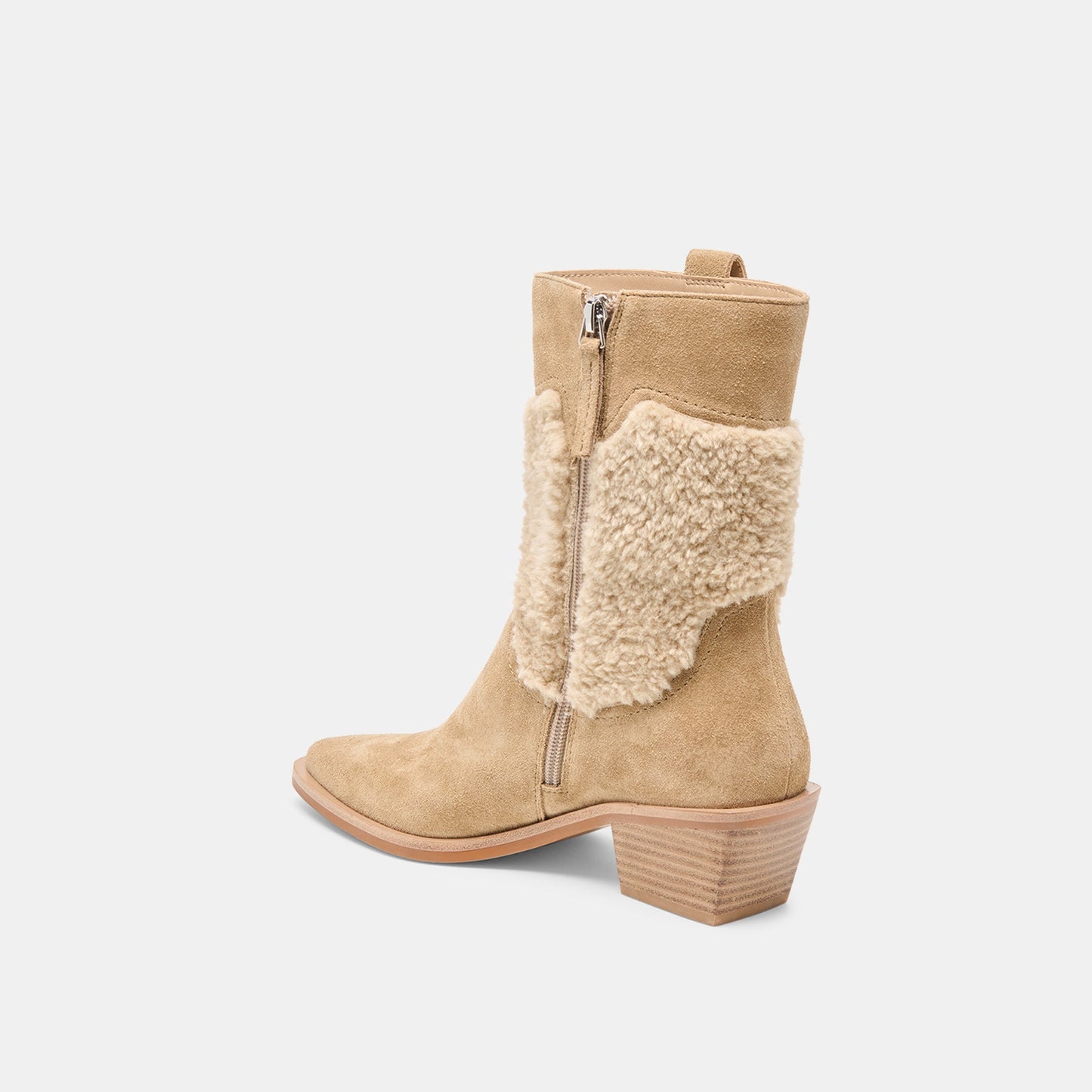 Salil Plush Dk Taupe Suede Boots Dolce Vita