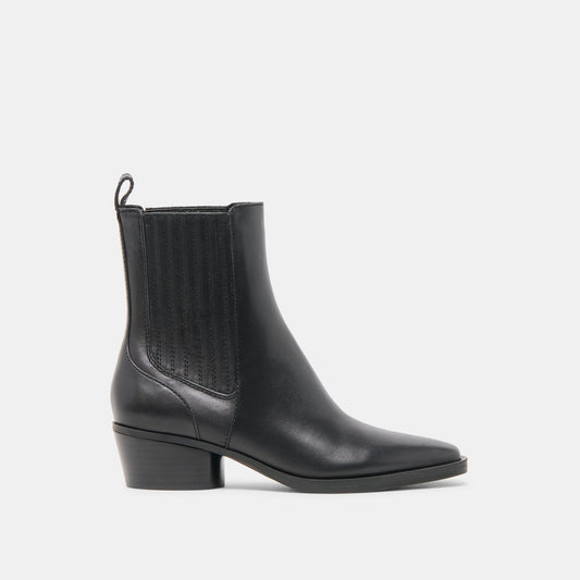 Faint H2O Waterproof Black Leather Booties Dolce Vita