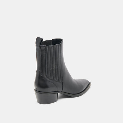 Faint H2O Waterproof Black Leather Booties Dolce Vita