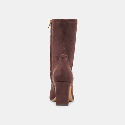 Roan Mahogany Stella Suede Boots Dolce Vita