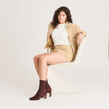 Roan Mahogany Stella Suede Boots Dolce Vita