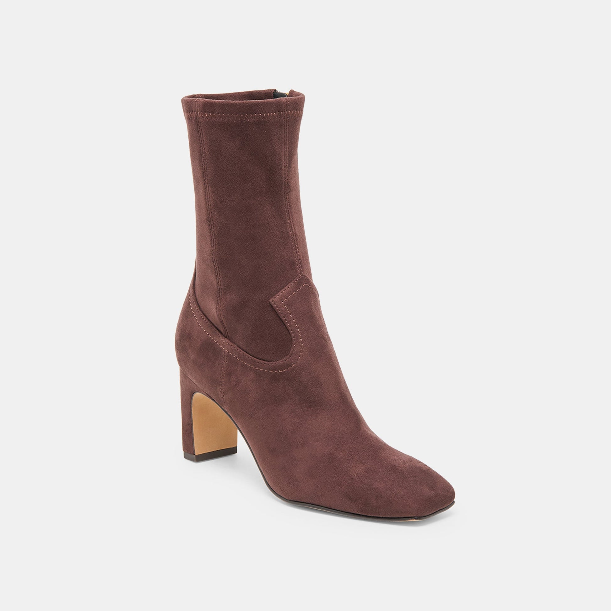Roan Mahogany Stella Suede Boots Dolce Vita