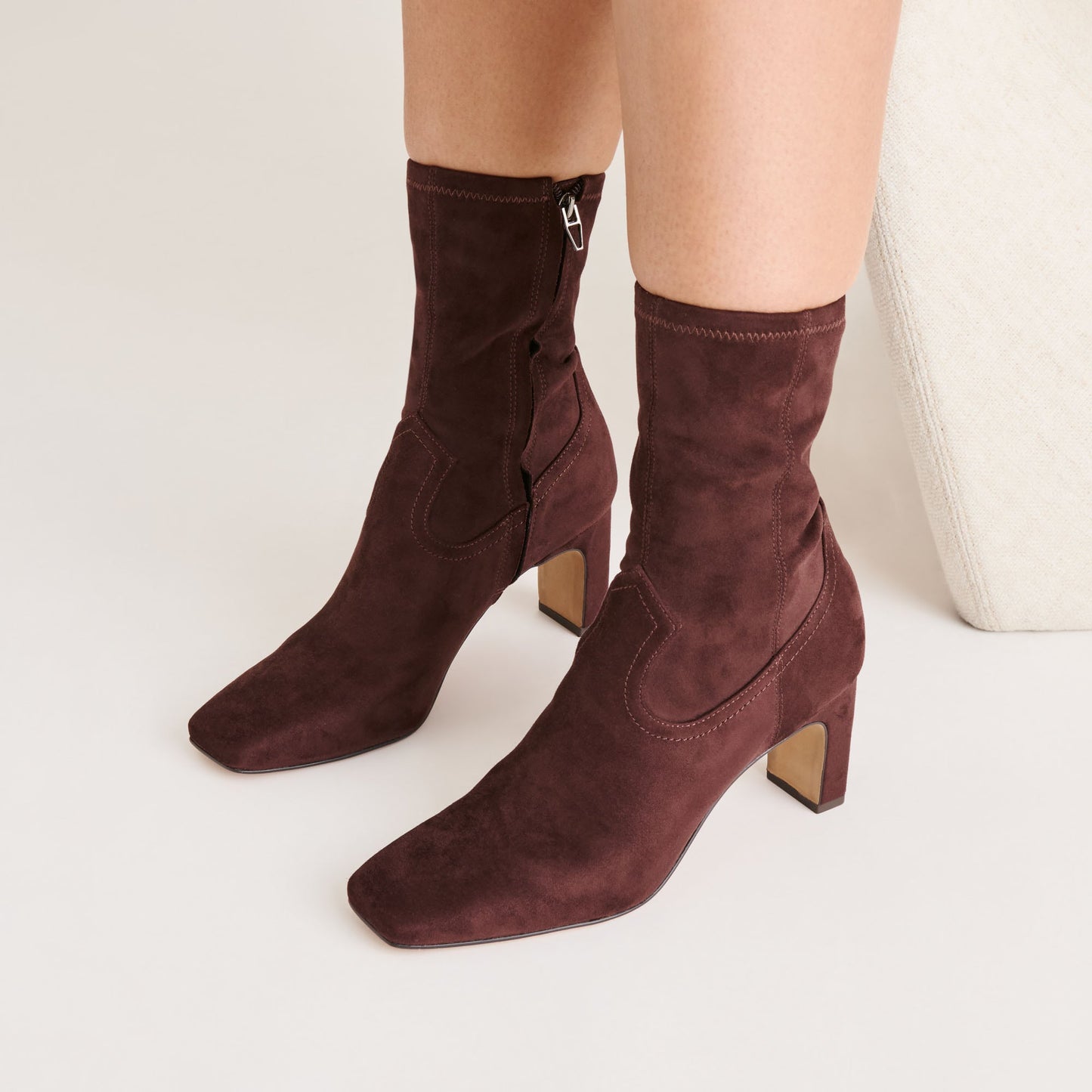 Roan Mahogany Stella Suede Boots Dolce Vita