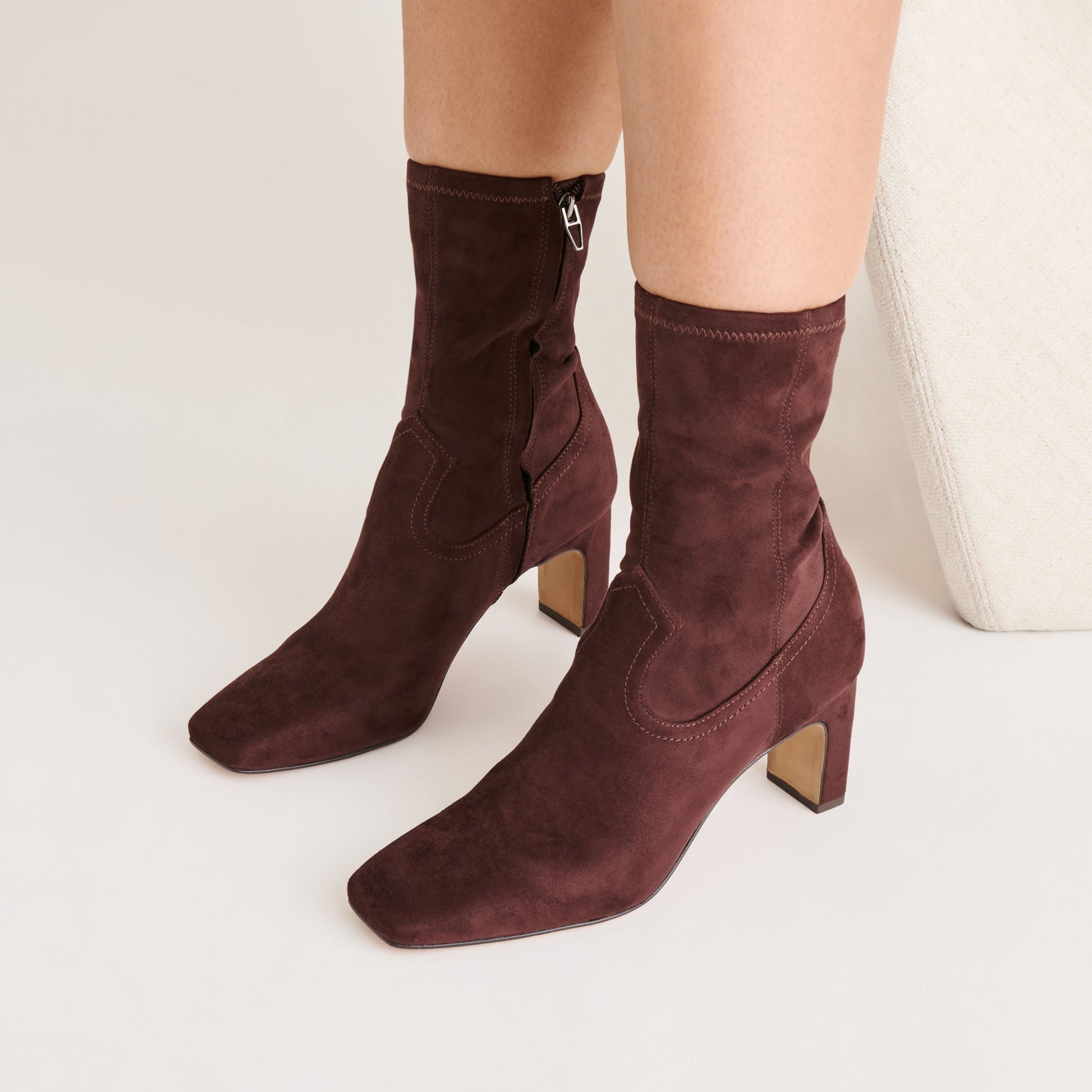 Roan Mahogany Stella Suede Boots Dolce Vita