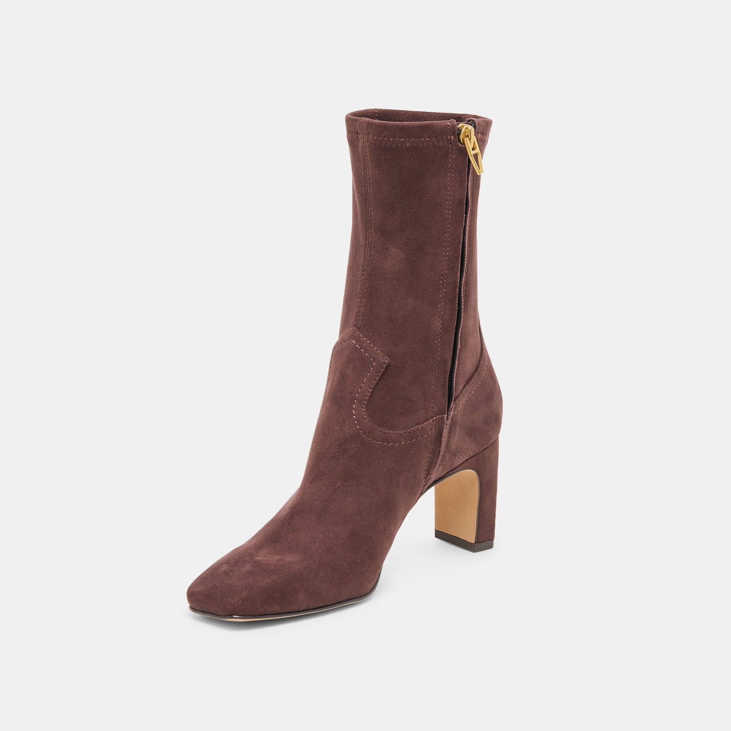 Roan Mahogany Stella Suede Boots Dolce Vita