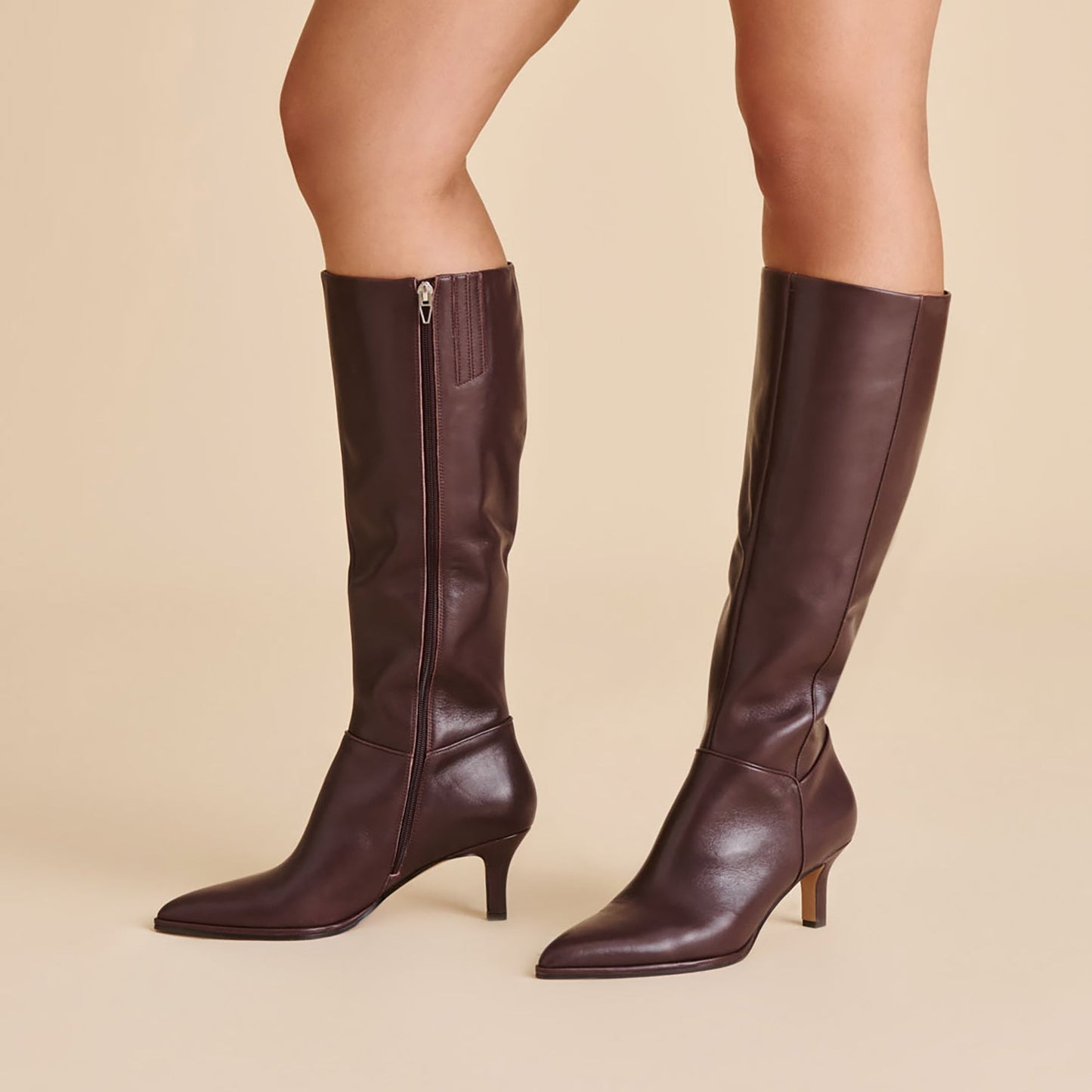 Aldy Mulberry Leather Boots Dolce Vita