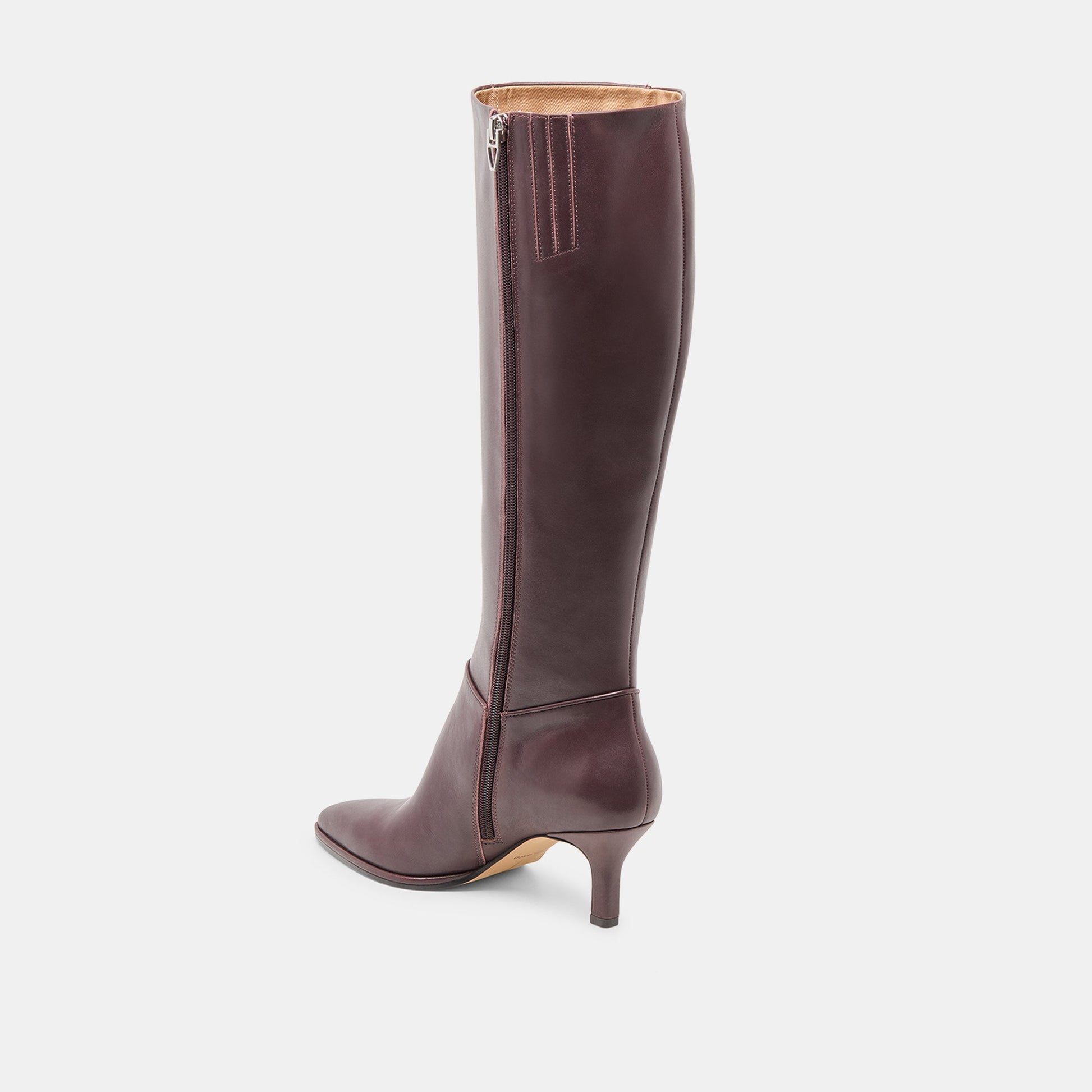 Aldy Mulberry Leather Boots Dolce Vita