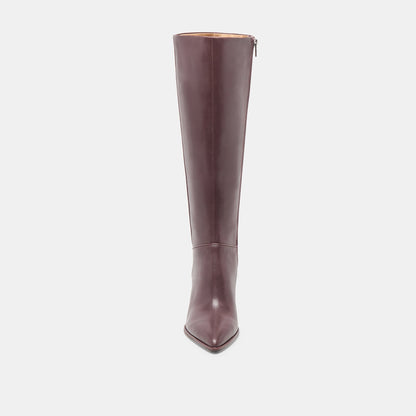 Aldy Mulberry Leather Boots Dolce Vita