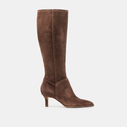 Aldy Dk Brown Suede Boots Dolce Vita