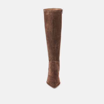 Aldy Dk Brown Suede Boots Dolce Vita