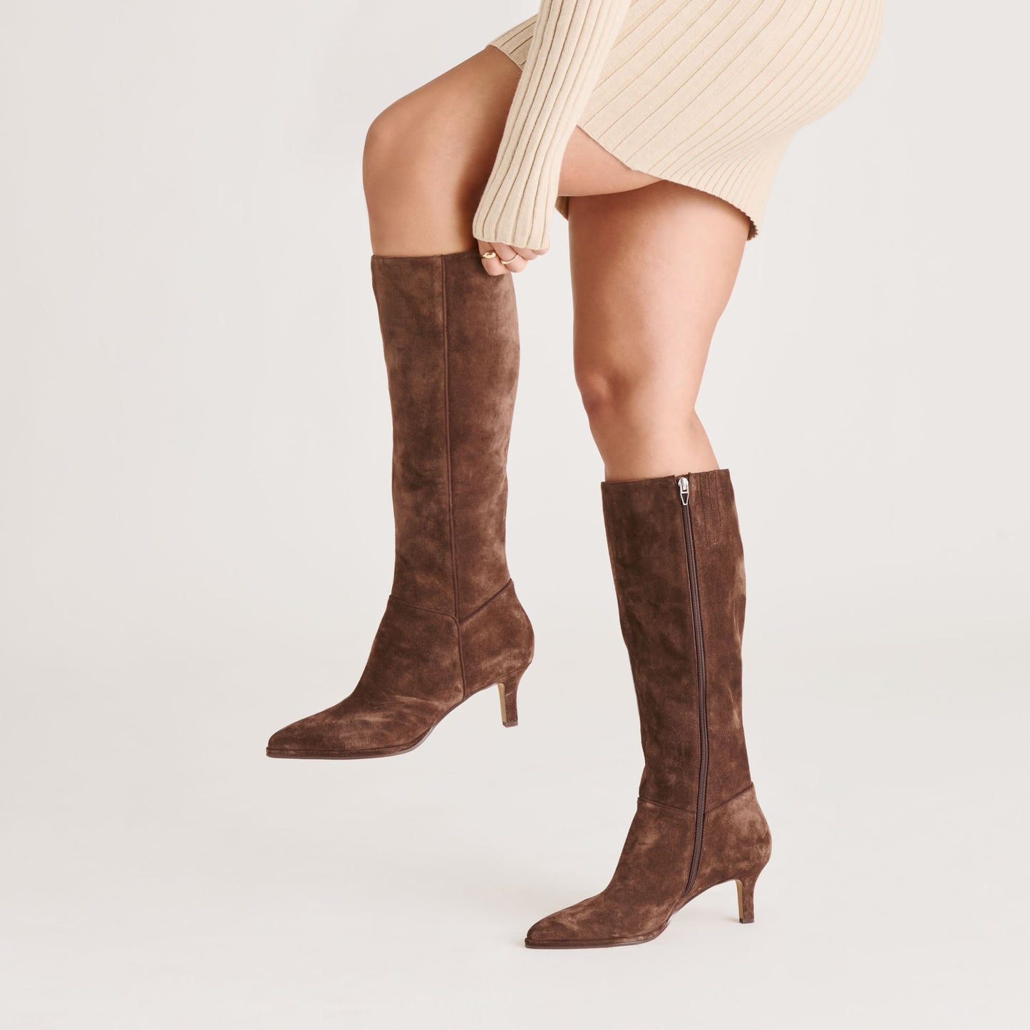 Aldy Dk Brown Suede Boots Dolce Vita