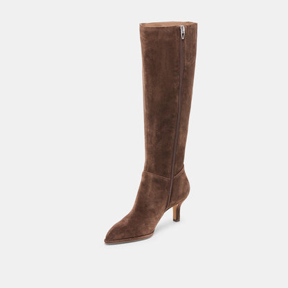 Aldy Dk Brown Suede Boots Dolce Vita