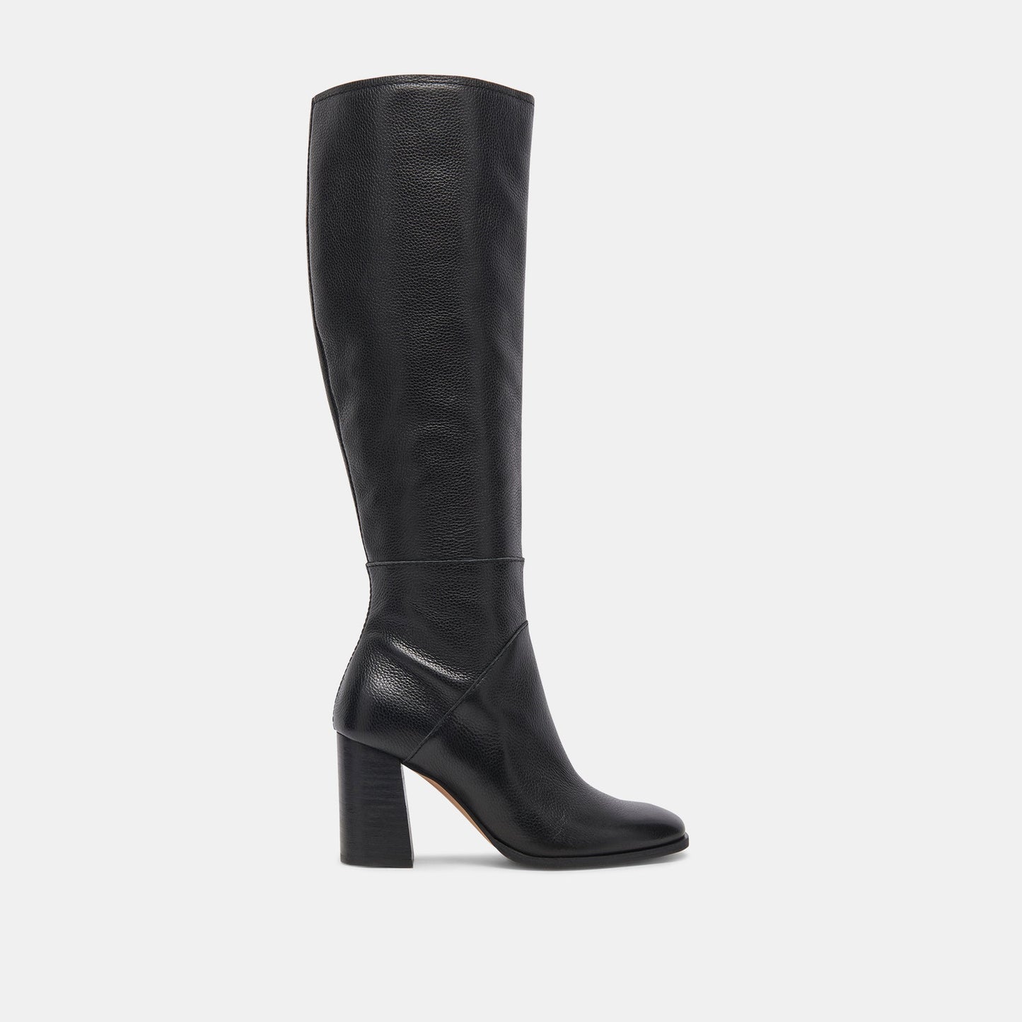 FYNN Wide Calf Boots Onyx Leather Dolce Vita