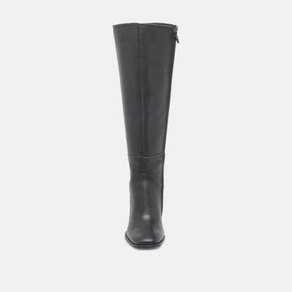 FYNN Wide Calf Boots Onyx Leather Dolce Vita