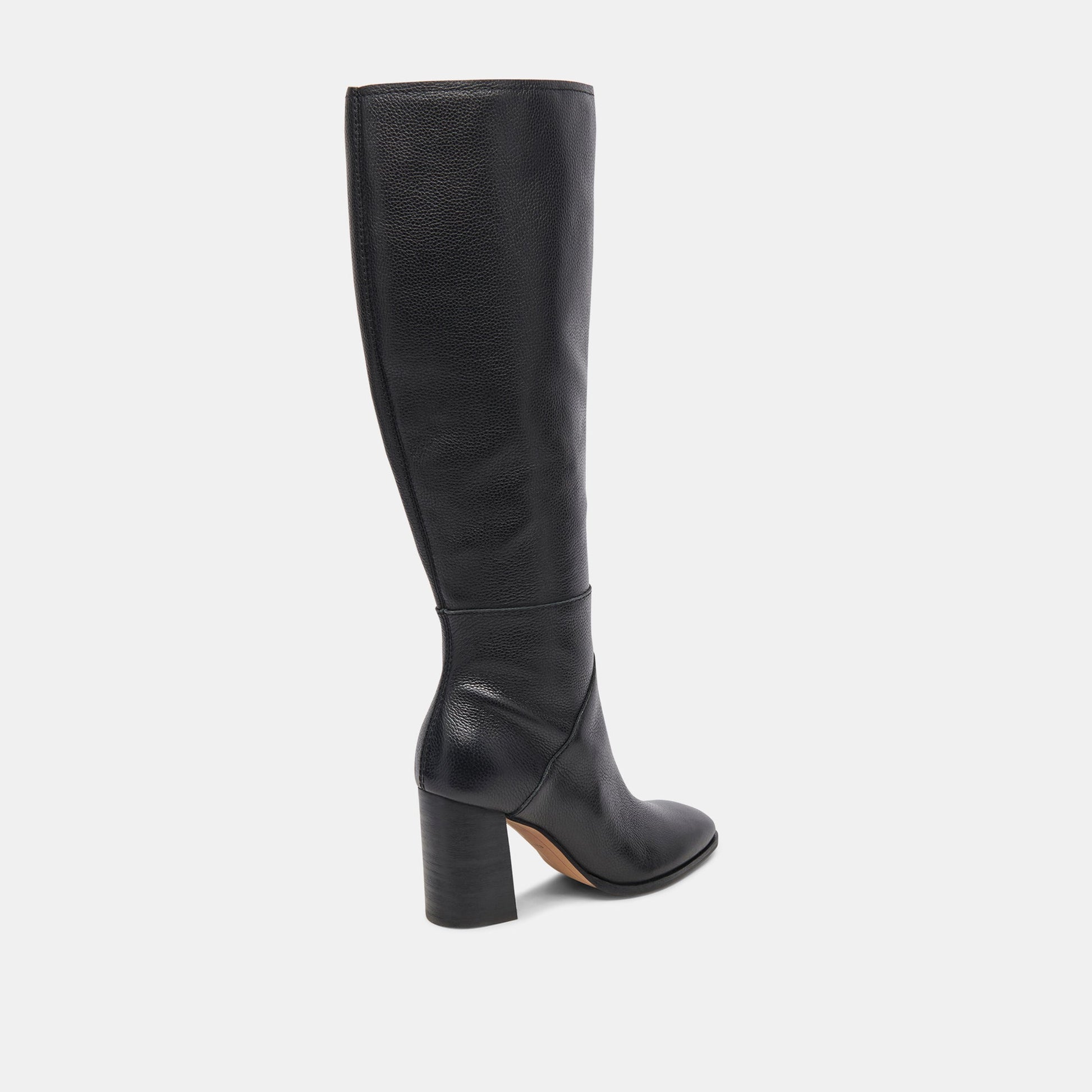 FYNN Wide Calf Boots Onyx Leather Dolce Vita