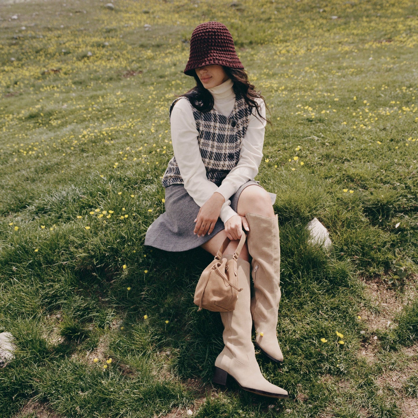 Virona H2O Waterproof Dk Taupe Suede Boots Dolce Vita