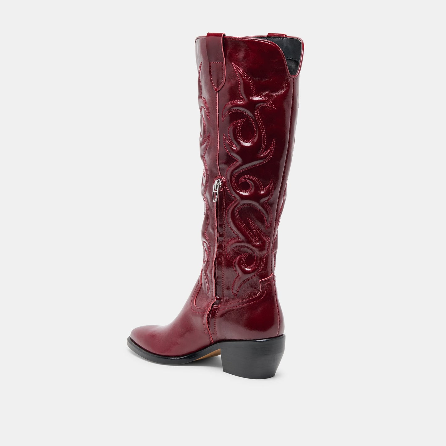 Mirla Oxblood Leather Boots Dolce Vita