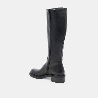 Glory H2O Waterproof Black Leather Wide Calf Boots Dolce Vita