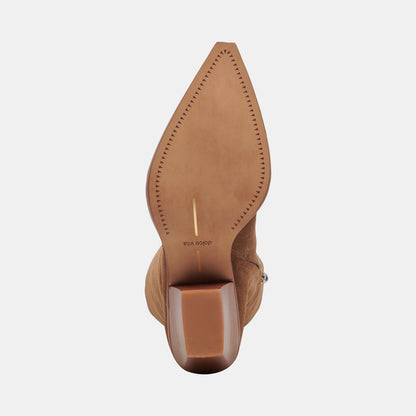 Raj Extra Wide Calf Brown Suede Boots Dolce Vita