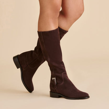 Kilian H2O Waterproof Mahogany Suede Boots Dolce Vita