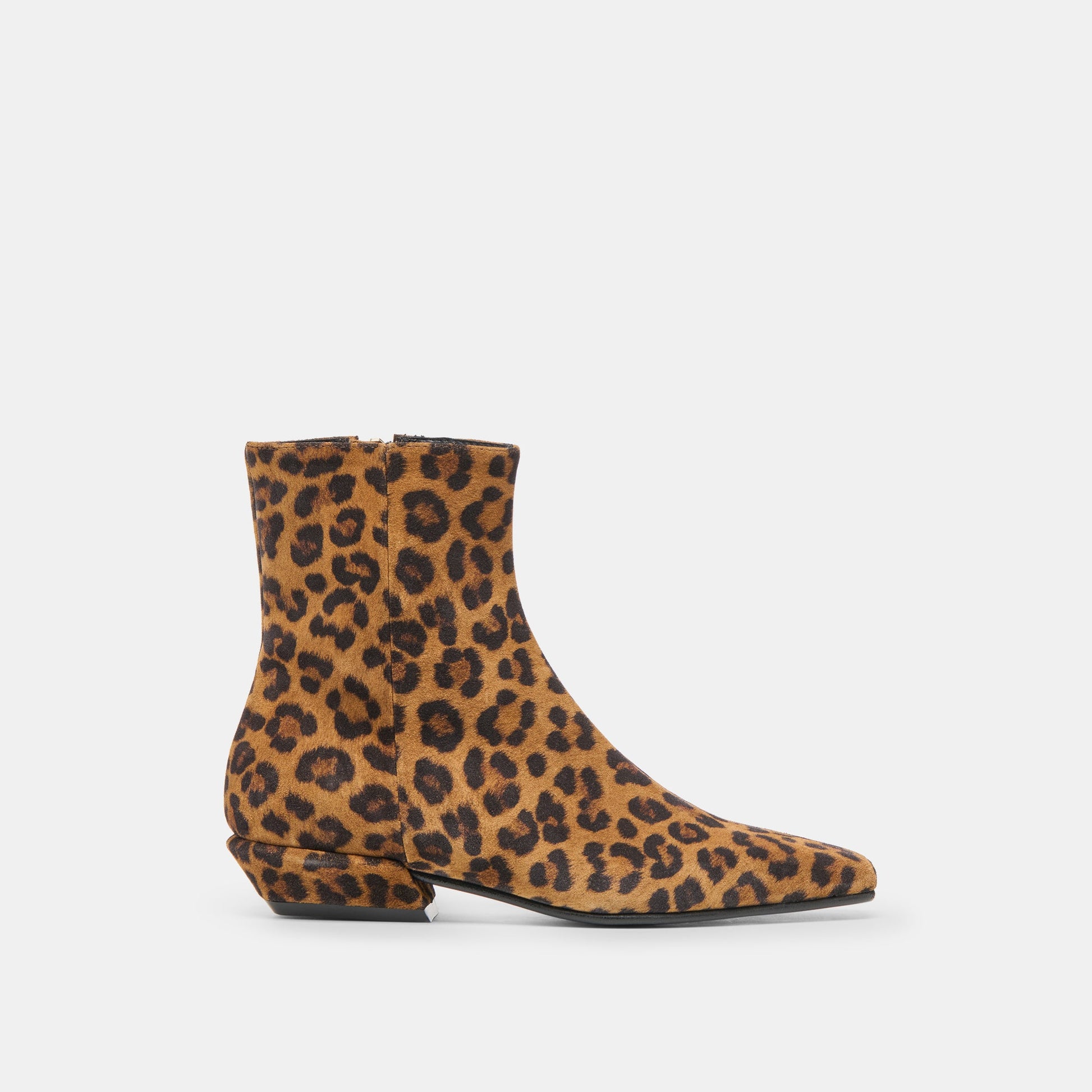 Joanie Leopard Printed Suede Booties Dolce Vita