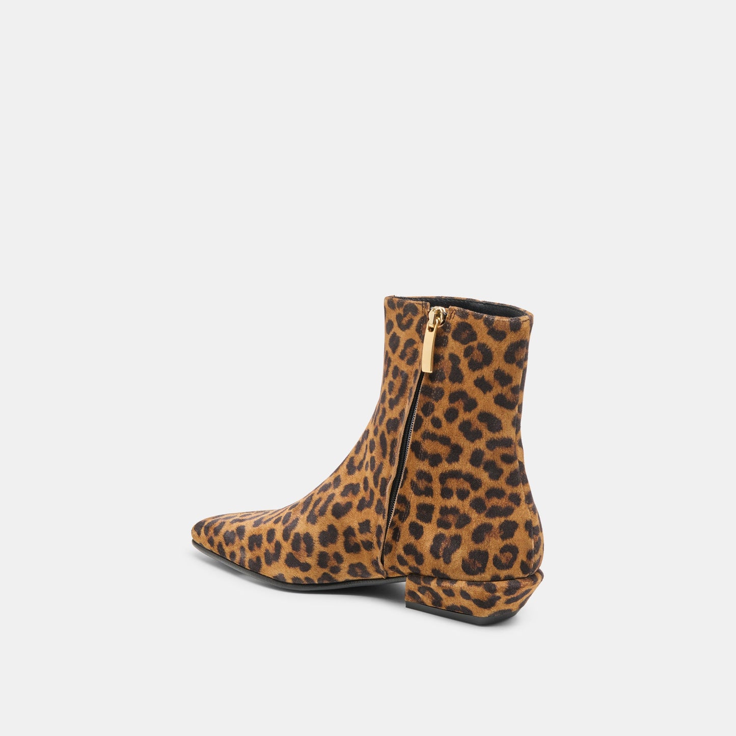 Joanie Leopard Printed Suede Booties Dolce Vita
