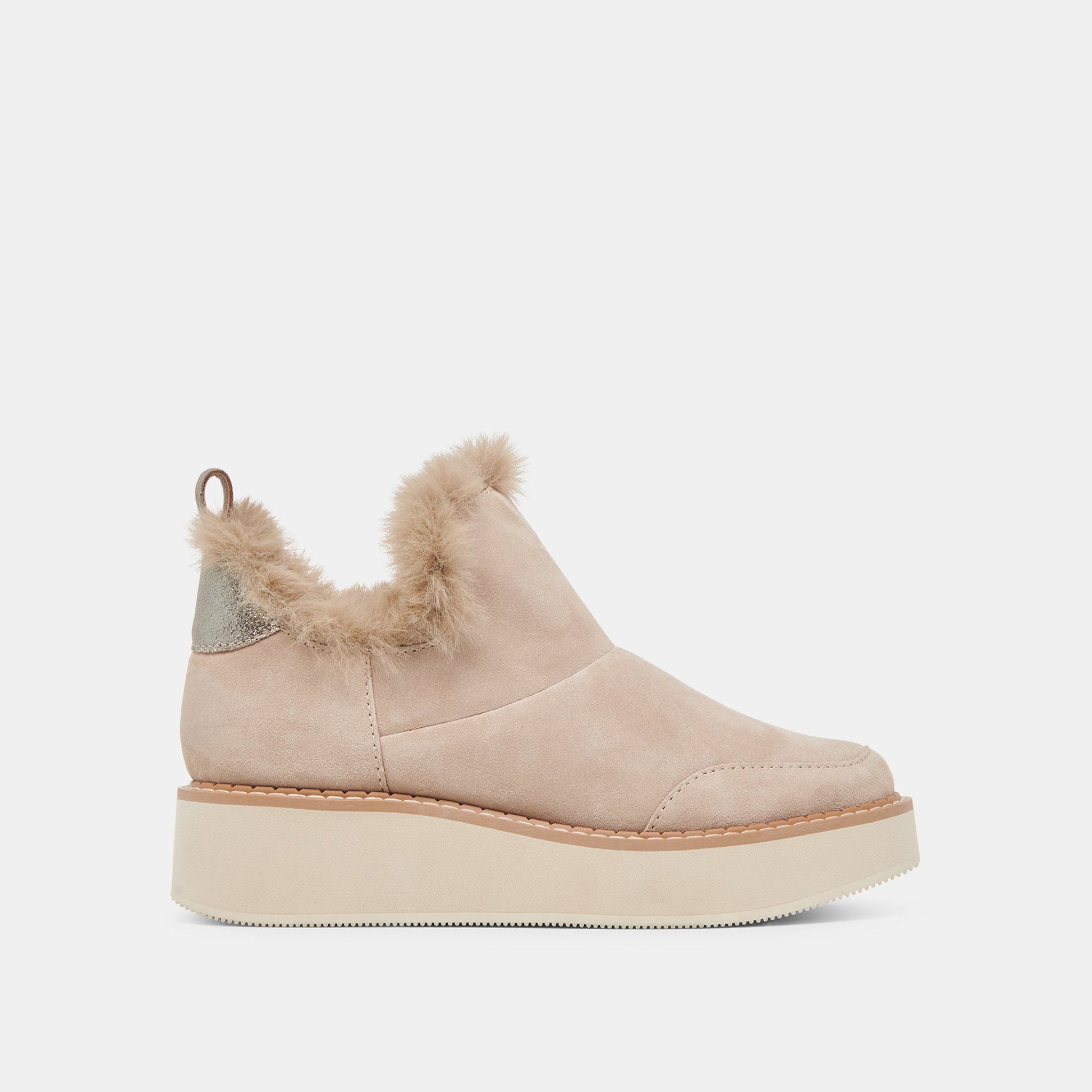 ARDY PLUSH H2O BOOTIES TAUPE SUEDE Dolce Vita