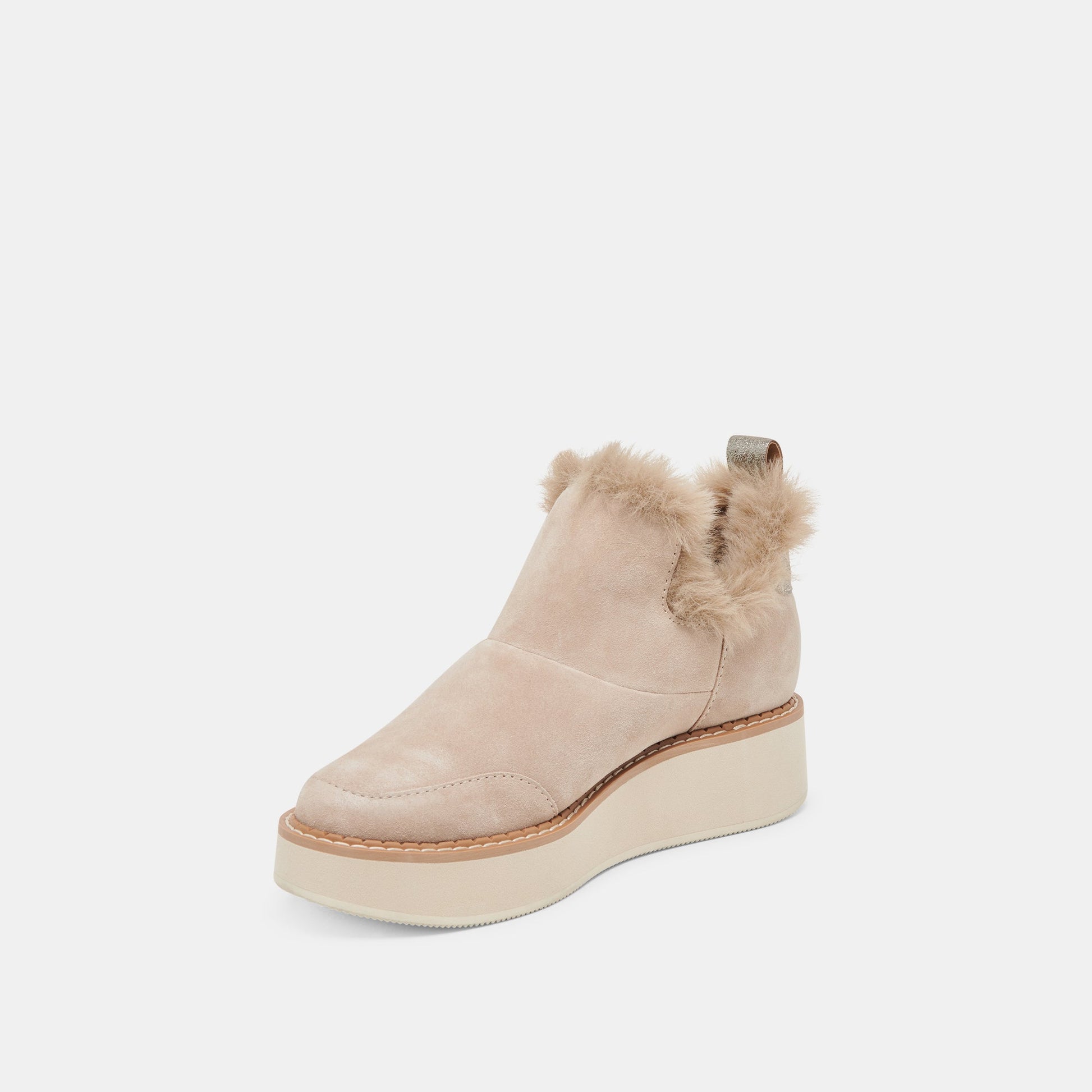 ARDY PLUSH H2O BOOTIES TAUPE SUEDE Dolce Vita