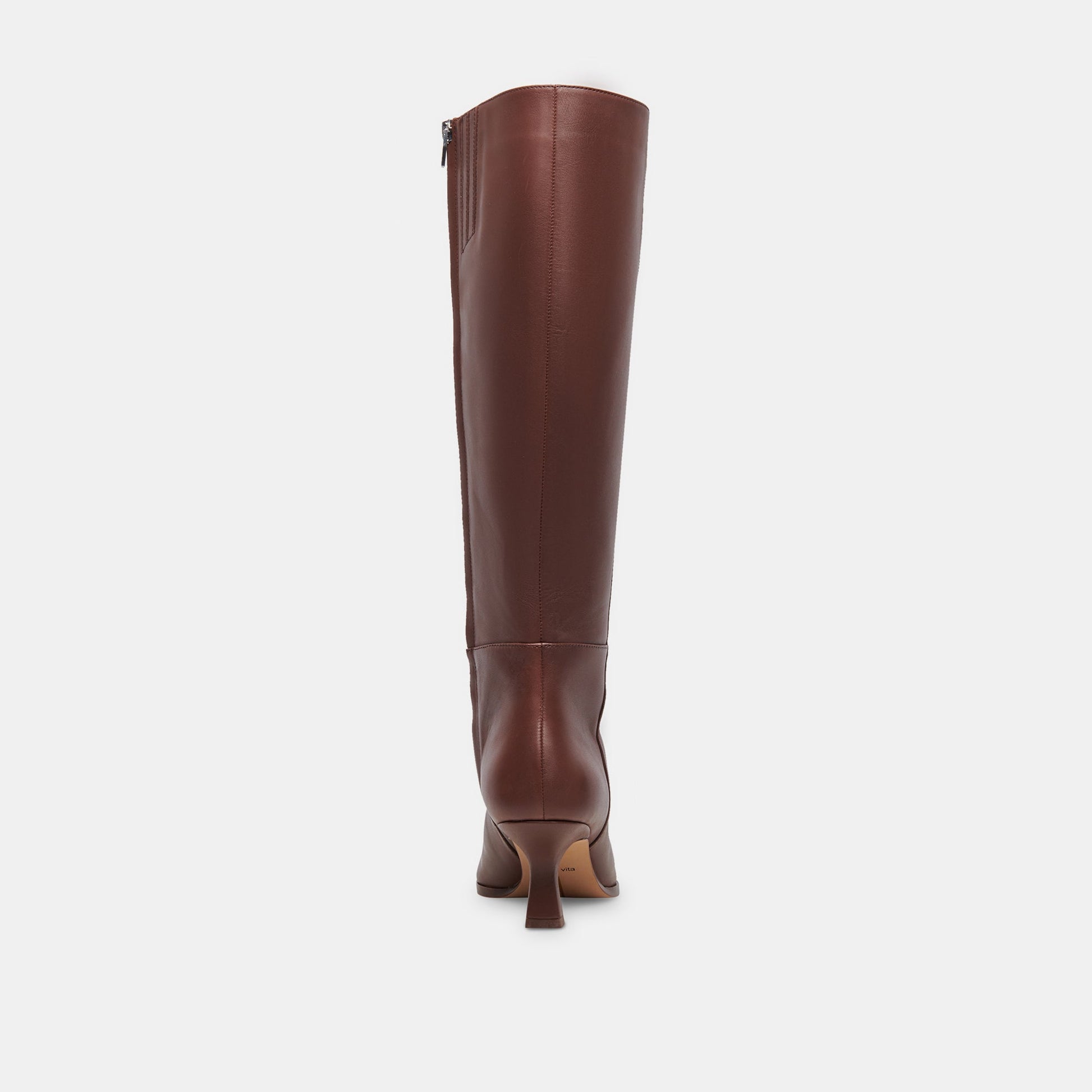 Auggie Chocolate Leather Narrow Calf Boots Dolce Vita