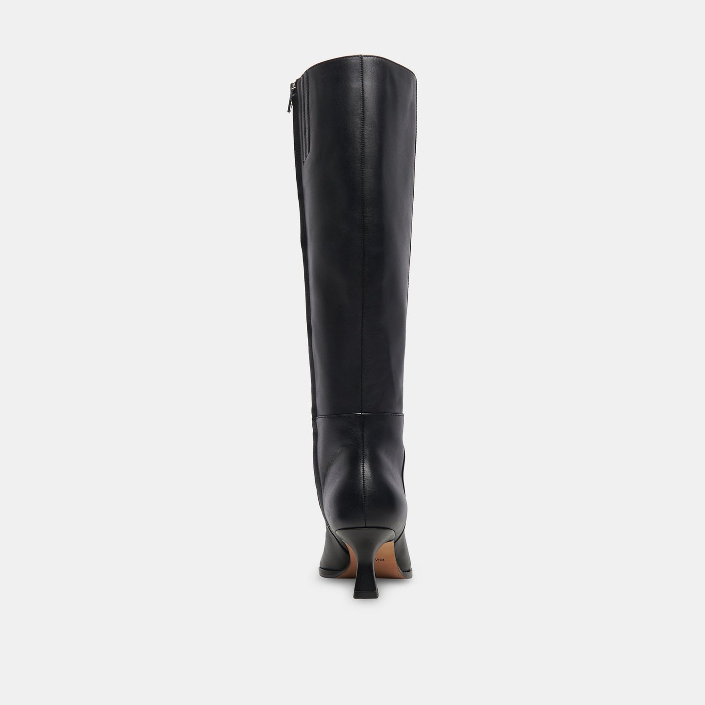 Auggie Black Leather Narrow Calf Boots Dolce Vita