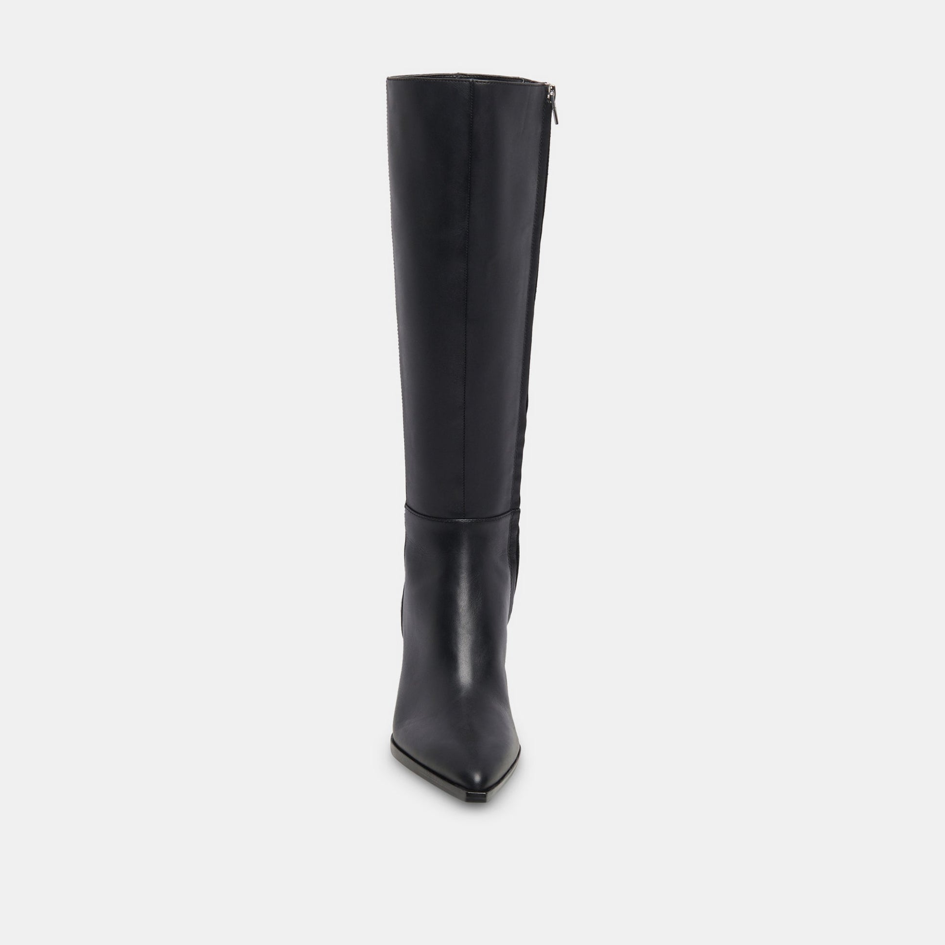 Auggie Black Leather Narrow Calf Boots Dolce Vita