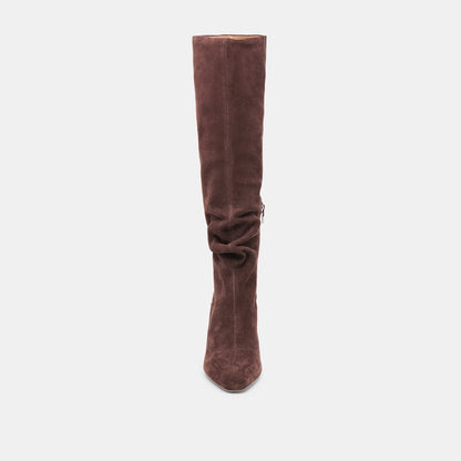 Lousa Mahogany Suede Boots Dolce Vita