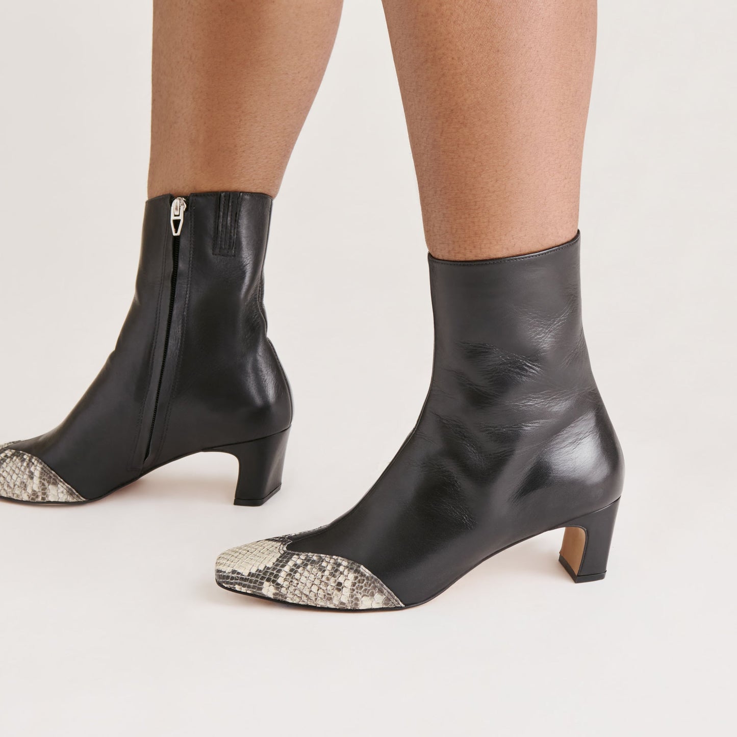 Anika Black Multi Leather Boots Dolce Vita