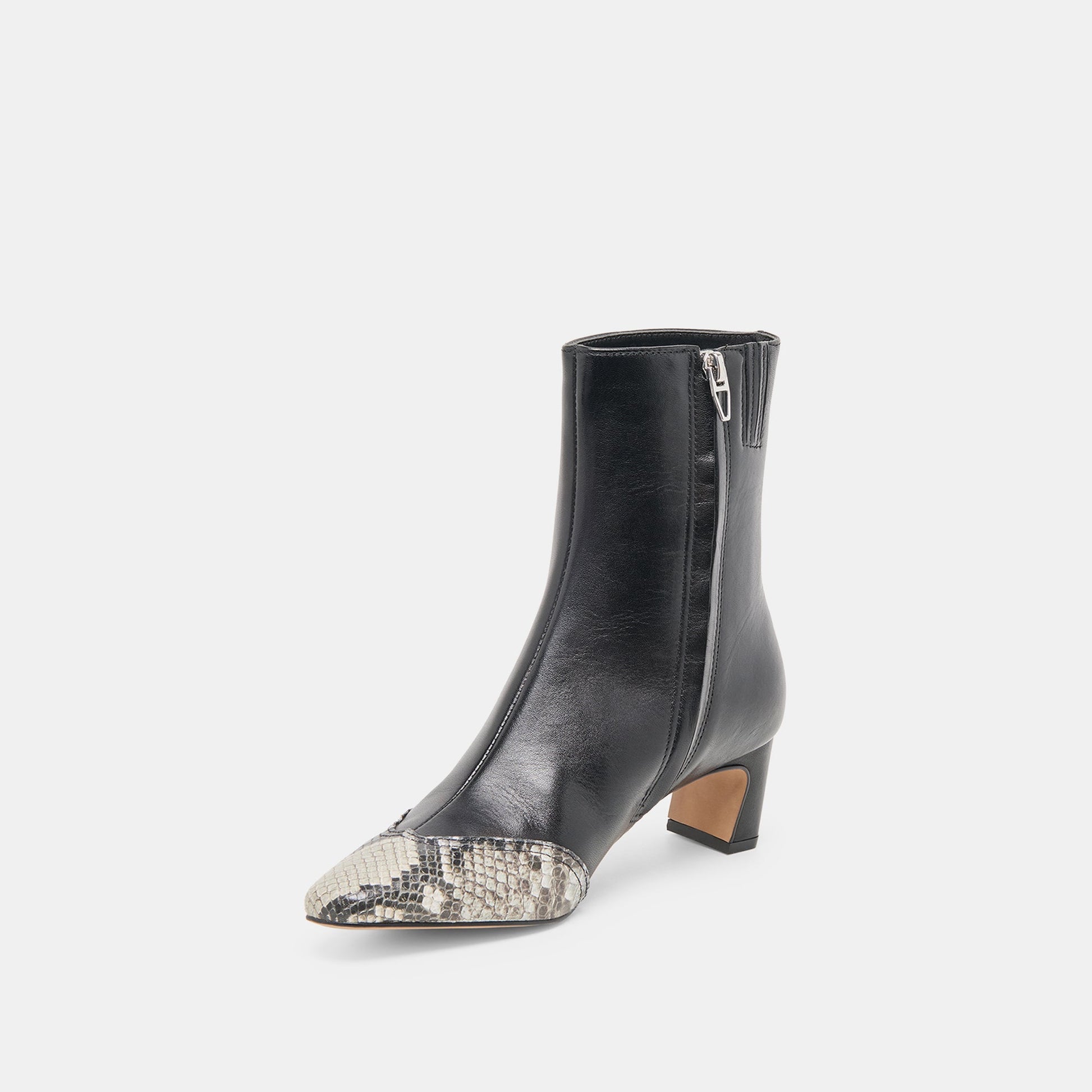 Anika Black Multi Leather Boots Dolce Vita