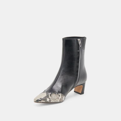 Anika Black Multi Leather Boots Dolce Vita