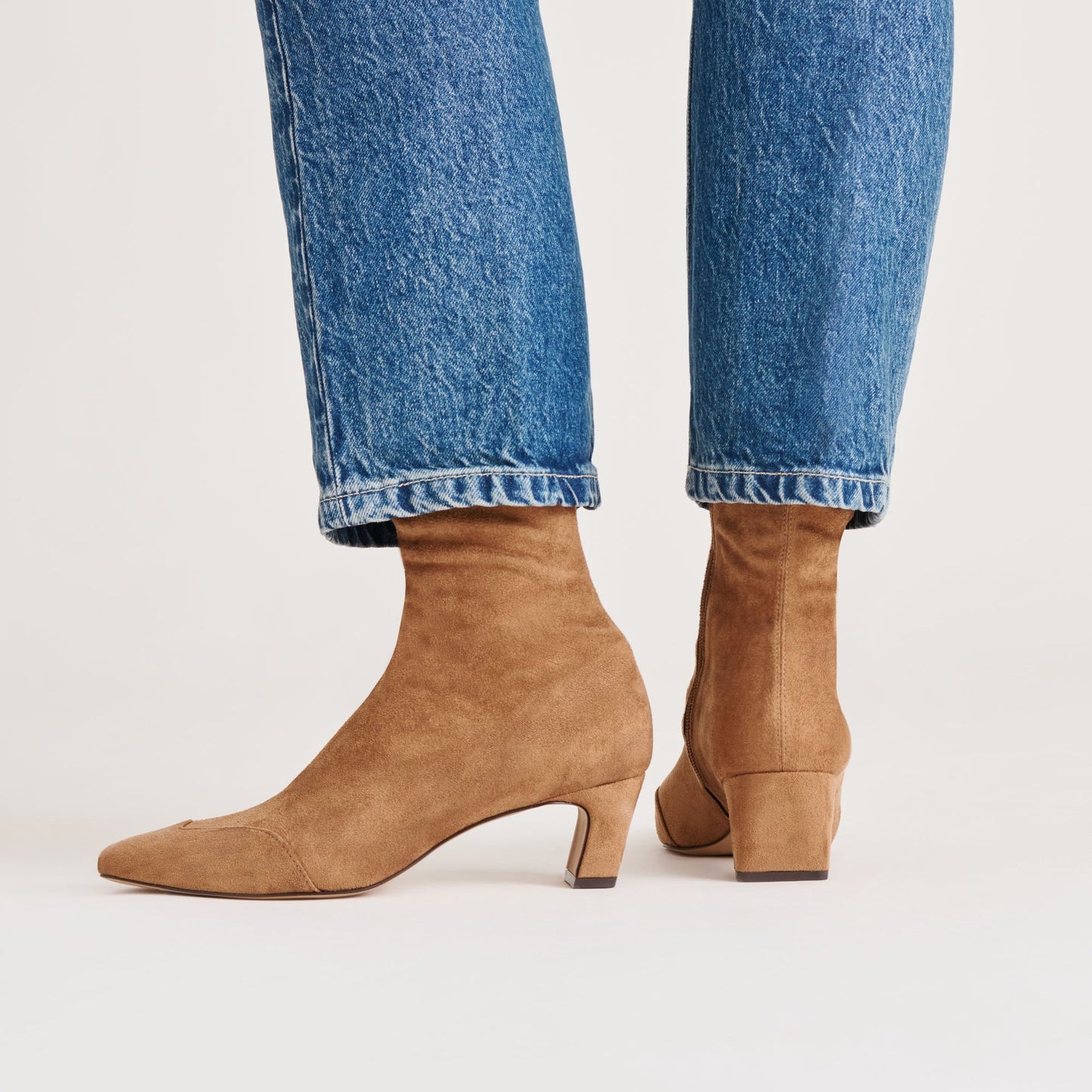 Anika Lt Brown Stella Suede Boots Dolce Vita