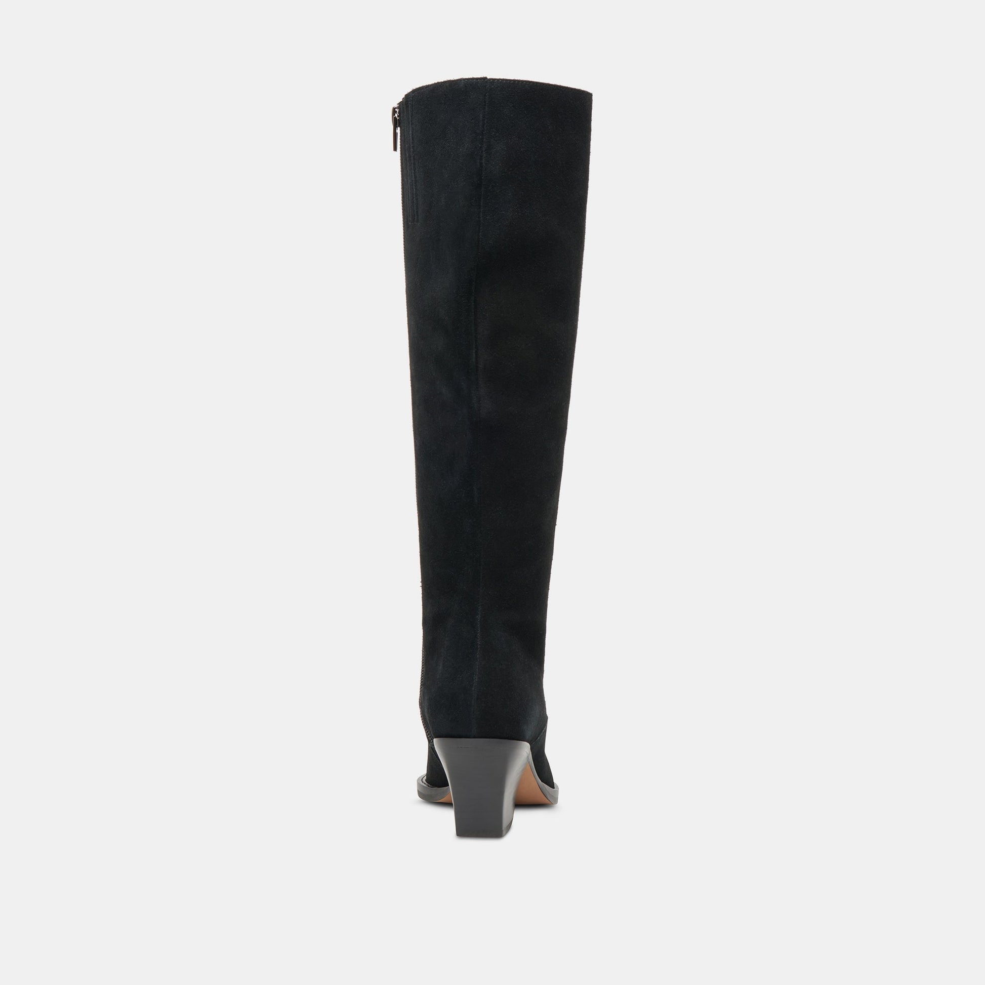 RAJ Wide Calf Boots Onyx Suede Dolce Vita