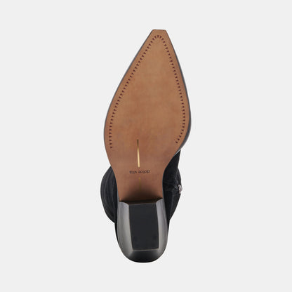 RAJ Wide Calf Boots Onyx Suede Dolce Vita