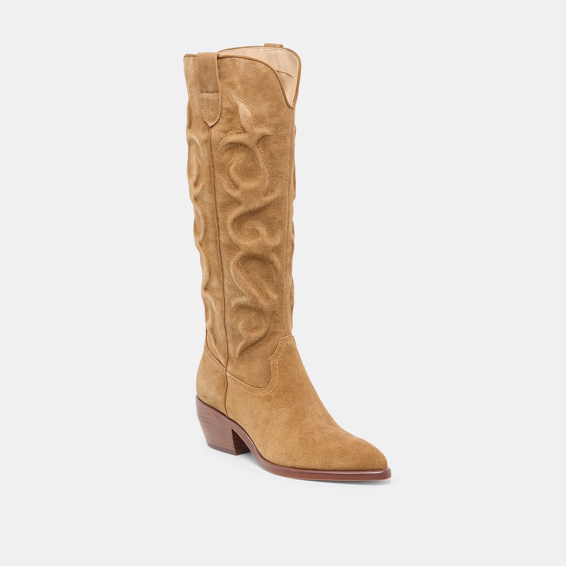 Mirla Lt Brown Suede Boots Dolce Vita