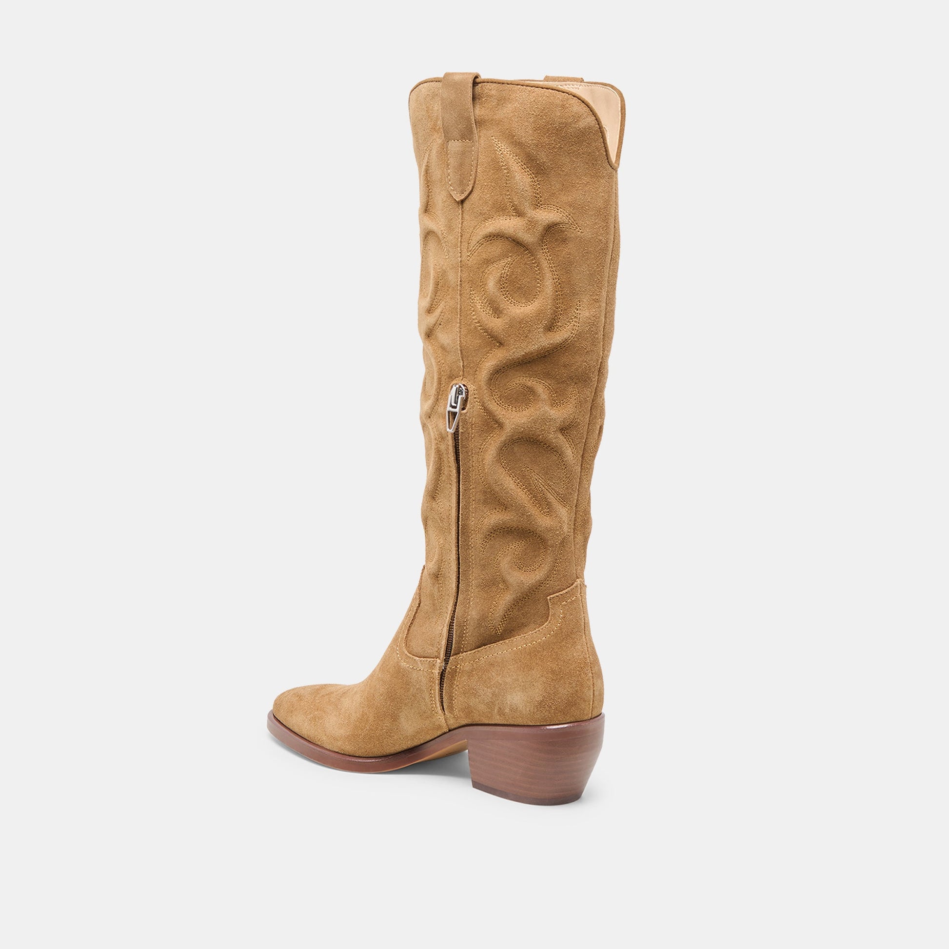 Mirla Lt Brown Suede Boots Dolce Vita