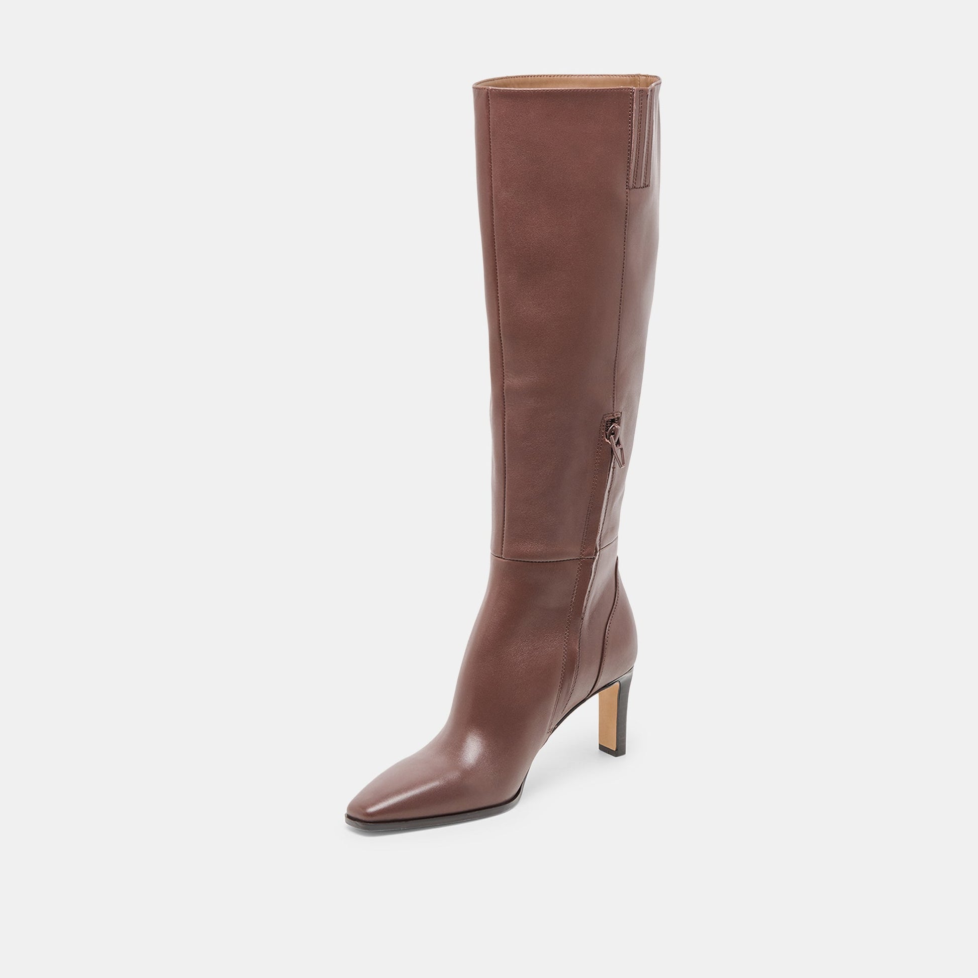 Emmi Chocolate Leather Boots Dolce Vita