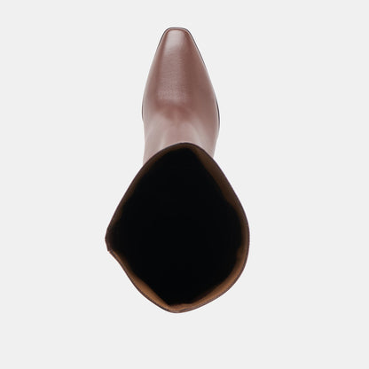 Emmi Chocolate Leather Boots Dolce Vita