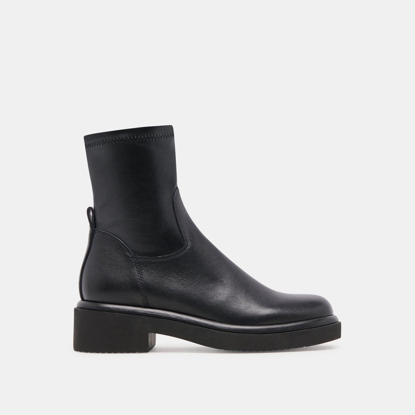 Simaya H2O Wide Black Leather Boots Dolce Vita