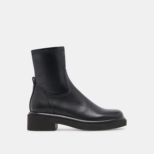 Simaya H2O Wide Black Leather Boots Dolce Vita