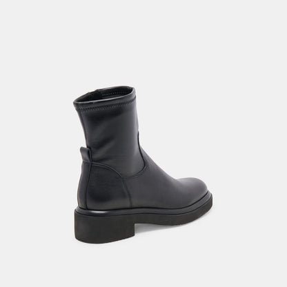 Simaya H2O Wide Black Leather Boots Dolce Vita