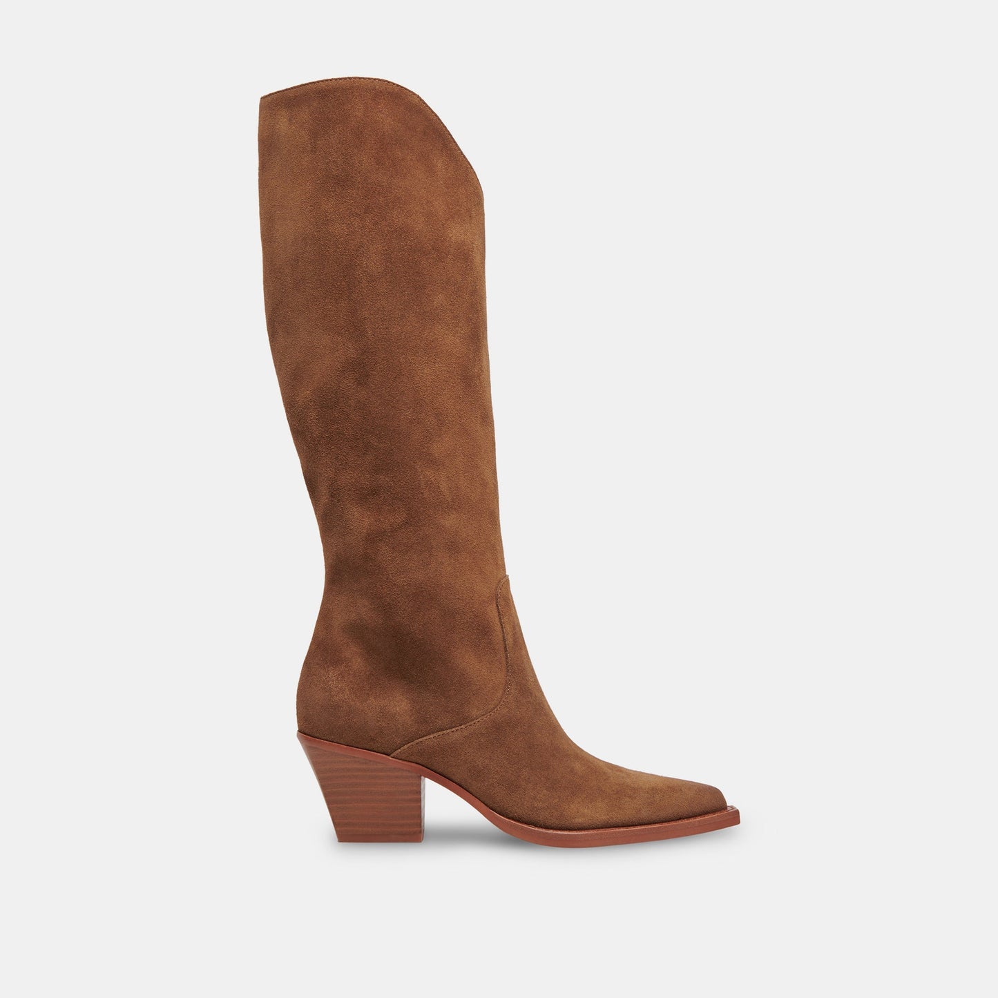 RAJ Wide Calf Boots Brown Suede Dolce Vita