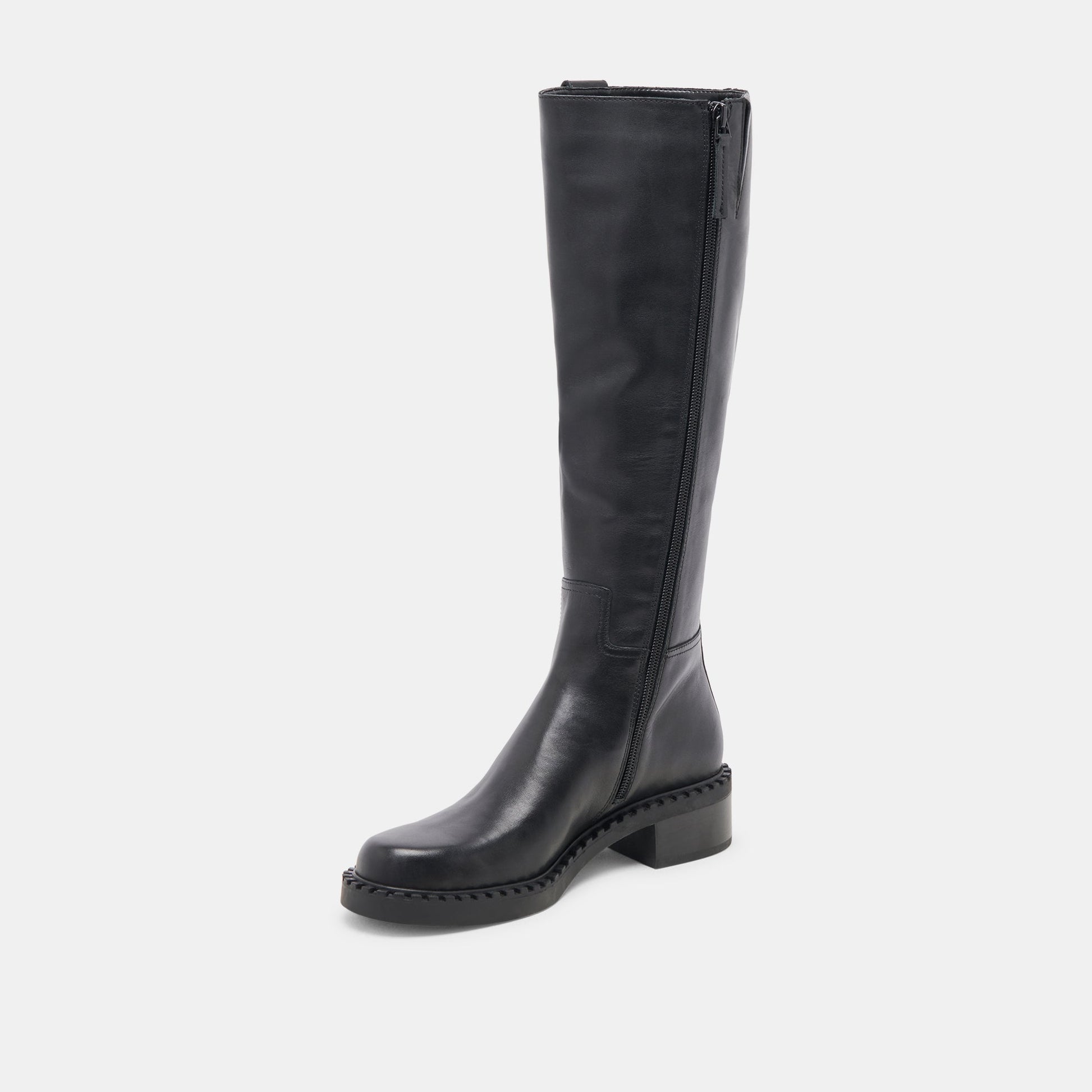 Glory H2O Waterproof Black Leather Extra Wide Calf Boots Dolce Vita