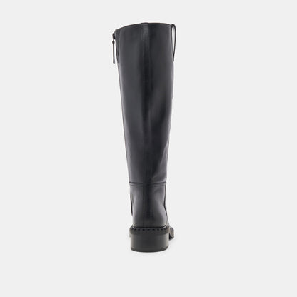 Glory H2O Waterproof Black Leather Extra Wide Calf Boots Dolce Vita